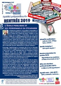 SNES Bretagne n°137 : spécial préparation rentrée 2019