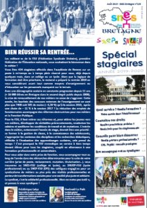 SNES Bretagne n°139 : spécial stagiaires