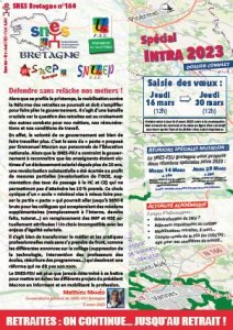 SNES Bretagne n°160 : spécial intra 2023