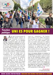 SNES Bretagne n°169 : Fonction publique, uni·es pour gagner !