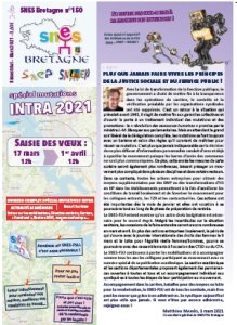 SNES Bretagne n°150 : spécial intra 2021