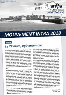 SNES-Bretagne n°133 spécial intra 2018