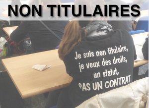 Compte-rendu du groupe de travail non-titulaires du 31 janvier 2017