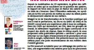 SNES Bretagne n°158 : spécial carrière ou les raisons pour voter FSU du 1 au (…)